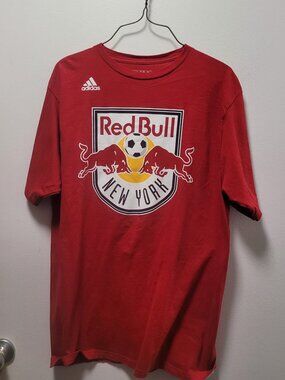 2 Red Bull New York T-Shirts Red Size M/L